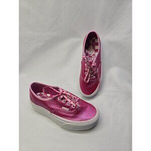 Vans X Barbie Authentic Stac Platform “Hot Pink White”  Women’s Size 5